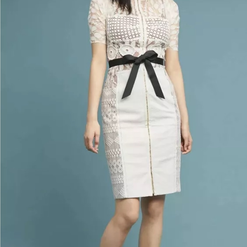 Anthropologie Byron Lars Beguile Sheath Dress